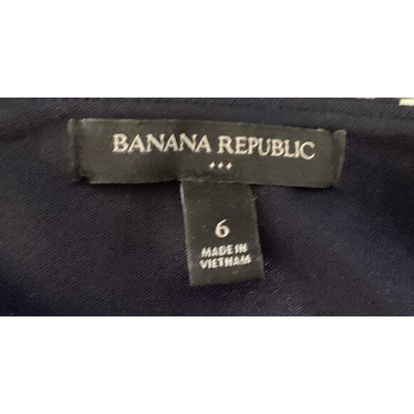 Banana Republic Bodycon Dress Size 6 Navy Striped Slimming Officewear Fall - Picture 2 of 10